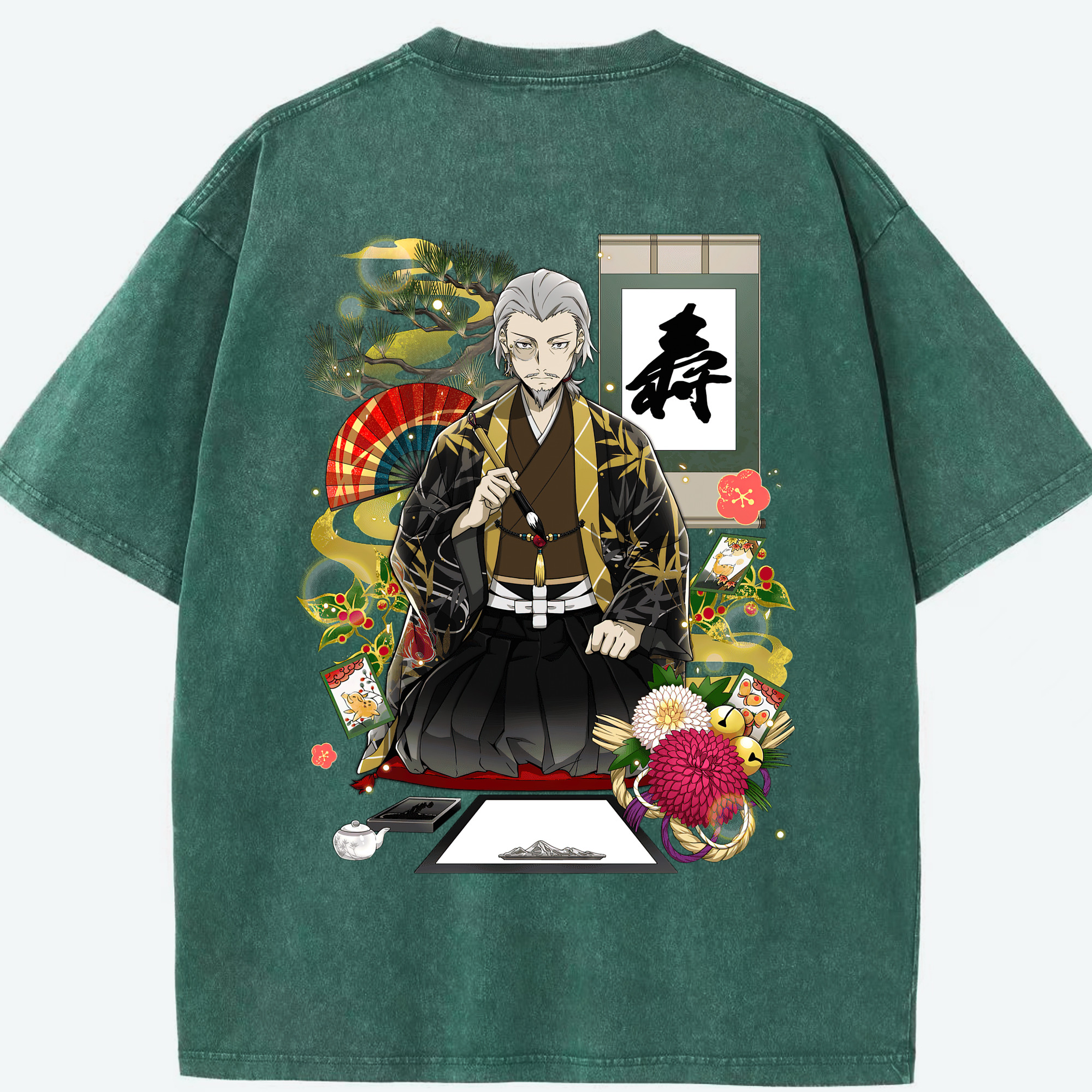 （画像用） 文豪ストレイドッグス Bungo Stray Dogs 綿100% ヴィンテージ風 半袖Tシャツ（背面プリント）